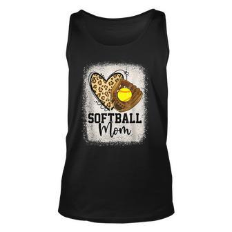 Mom Softball Leopard Softball Game Day Vibes Mothers Day Unisex Tank Top | Mazezy