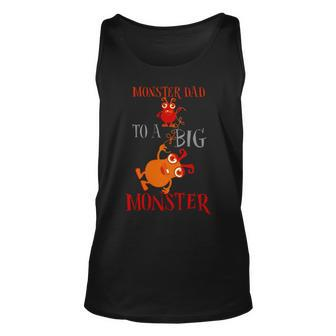 Monster Dad To A Big Monster Halloween Single Dad S Unisex Tank Top | Mazezy