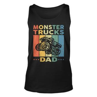 Monster Truck Dad Retro Vintage Monster Truck V3 Unisex Tank Top - Seseable