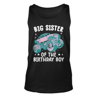 Monster Truck Passende Große Schwester Des Geburtstagskindes Tank Top - Seseable