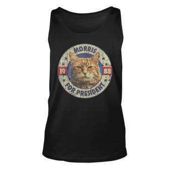 Morris For President Vintage 1988 Cat Lover Unisex Tank Top - Seseable