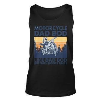 Motorcycle Dad Bod Like Dad Bod But With Bigger Balls Vintage Retro Tank Top | Mazezy