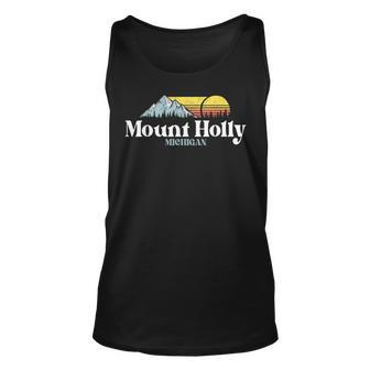 Mount Holly Michigan Ski Snowboard Hiking Things To Do Unisex Tank Top - Seseable