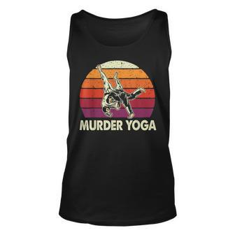 Murder Yoga Jiu Jitsu Grappler Martial Arts Coach Bjj Unisex Tank Top | Mazezy