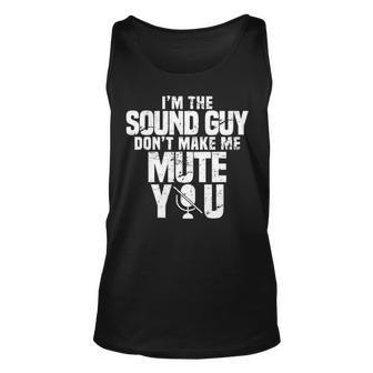 Music Tech Audio Engineer Funny Sound Guy Unisex Tank Top - Seseable