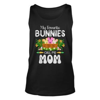My Favorite Bunnies Call Me Mom - Easter Bunny Boys Girls Unisex Tank Top | Mazezy