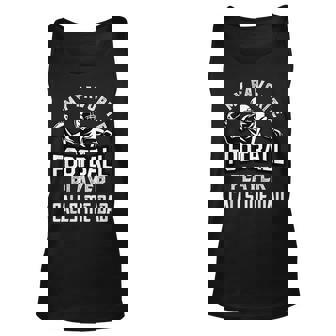 My Favorite Football Player Calls Me Dad American Football Unisex Tank Top - Thegiftio