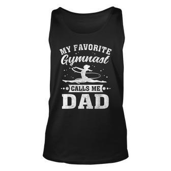 My Favorite Gymnast Calls Me Dad Fathers Day Unisex Tank Top - Thegiftio UK