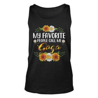 My Favorite People Call Me Gaga Thanksgiving Gifts Unisex Tank Top - Seseable