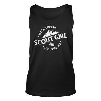My Favourite Scout Girl Calls Me Dad Proud Dad Unisex Tank Top - Seseable