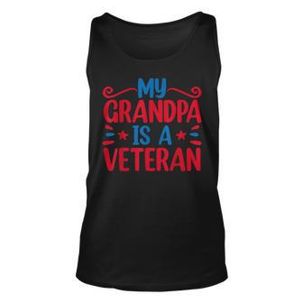 My Grandpa Is A Veteran Unisex Tank Top - Seseable
