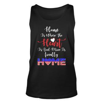 My Heart Is Finally Back-Military Homecoming S Unisex Tank Top - Seseable