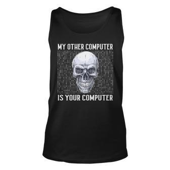 My Other Computer Is Your Computer It Analyst Cyber Hacker Unisex Tank Top - Seseable