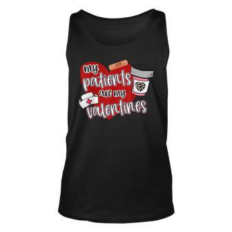 My Patients Are My Valentine Respiratory Therapist Cute Unisex Tank Top - Seseable