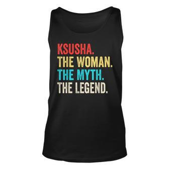 Name Ksusha Die Frau Der Mythos Und Die Legende Tank Top - Seseable