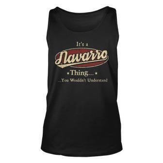 Navarro Personalized Name Gifts Name Print S With Name Navarro Unisex Tank Top - Seseable