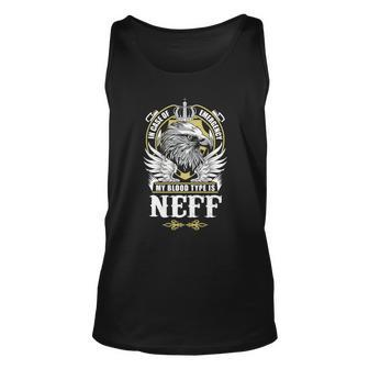 Neff Name - In Case Of Emergency My Blood Unisex Tank Top - Seseable