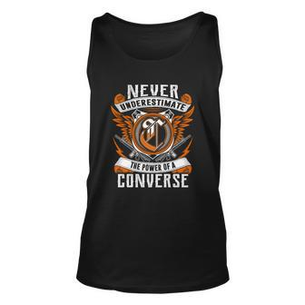 Never Underestimate The Power Of A Converse Unisex Tank Top - Seseable