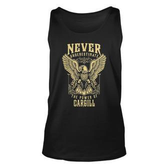 Never Underestimate The Power Of Cargill Personalized Last Name Unisex Tank Top - Seseable