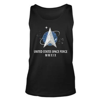 New United States Space Force Flag Distressed Unisex Tank Top | Mazezy