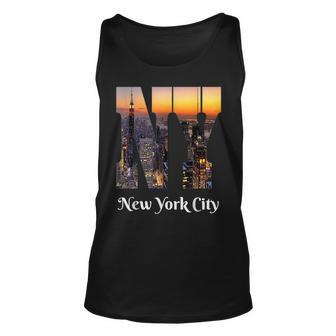 New York City Iconic Skyline Unisex Tank Top | Mazezy