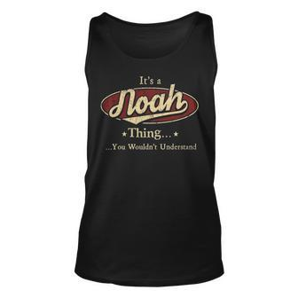 Noah Personalized Name Gifts Name Print S With Name Noah Unisex Tank Top - Seseable