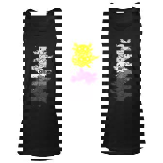Nonbinary Flag Non Binary Pride Lgbtq Axolotl Unisex Tank Top | Mazezy