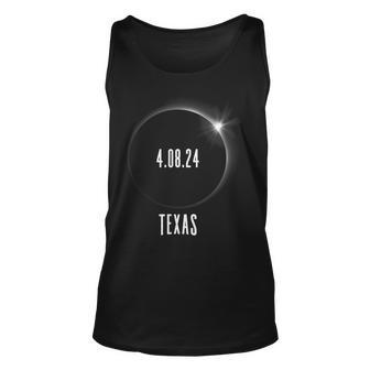 North America Total Solar Eclipse 2024 Texas Usa Unisex Tank Top | Mazezy