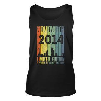 November 2014 T Shirt 5 Year Old Shirt 2014 Birthday Gift Unisex Tank Top | Mazezy