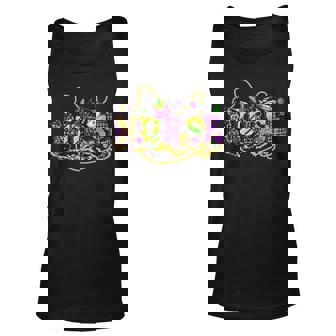 Nurse Mardi Gras Scrub Top Rn Icu Pacu Nicu Er Cna Women V8 Unisex Tank Top - Seseable