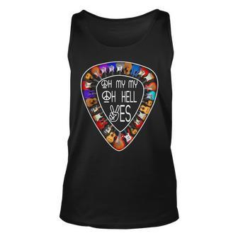 Oh Mys My Oh Hells Yes Retro Petty Guitar Music Lover Unisex Tank Top - Seseable