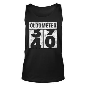 Oldometer Odometer Funny 40Th Birthday Gift 40 Yrs Unisex Tank Top - Seseable