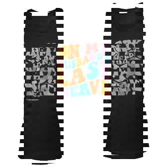 On My Husbands Last Nerve Groovy On Back Unisex Tank Top | Mazezy