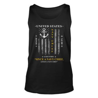 Once A Navy Chief Always A Navy Chief Unisex Tank Top - Seseable