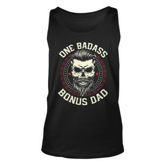 One Badass Bonus Dad Funny Fathers Day Gift Unisex Tank Top - Seseable