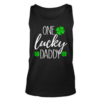 One Lucky Dad Matching St Patricks Day T Shirt Unisex Tank Top | Mazezy