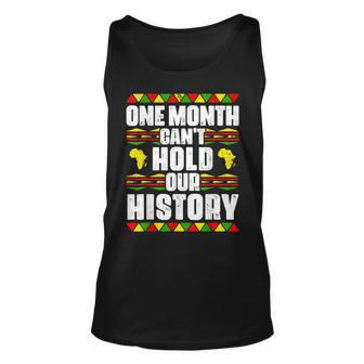 One Month Cant Hold Our History Black Lives Matter Quotes Unisex Tank Top - Seseable