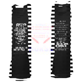 Only The Best Kind Of Grandpa Raises A Nurse Funny Men Women Tank Top Graphic Print Unisex - Thegiftio