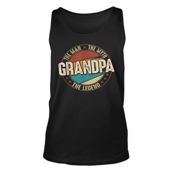 Opa Man Myth Legend Lustiger Vatertag Opa V3 Tank Top - Seseable