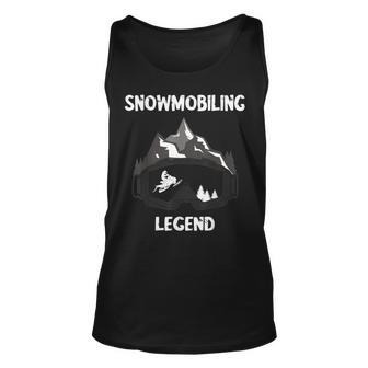 Optimized Schneemobil-Legende Unisex TankTop, Winterrennen für Schneemobilfahrer - Seseable