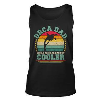Orca Dad Like A Regular Dad But Cooler Father’S Day V3 Unisex Tank Top | Mazezy