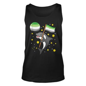 Orca In Space Aromantic Pride Unisex Tank Top | Mazezy
