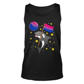 Orca In Space Bisexual Pride Unisex Tank Top | Mazezy