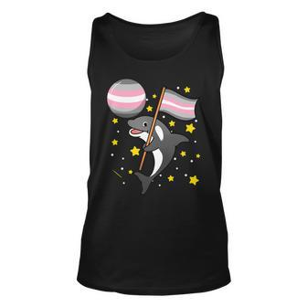 Orca In Space Demigirl Pride Unisex Tank Top | Mazezy