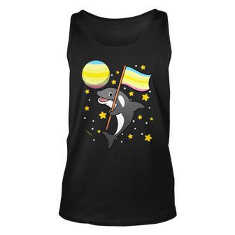 Orca In Space Transneutral Pride Unisex Tank Top | Mazezy