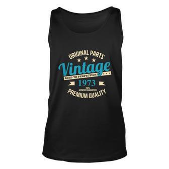 Original Parts Vintage 1973 50Th Birthday Unisex Tank Top - Thegiftio UK