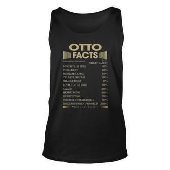 Otto Name Gift Otto Facts Unisex Tank Top - Seseable
