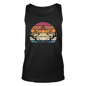 Outdoor Hike Hobby Sport Hiker Nature Mountain Retro Hiking Unisex Tank Top - Seseable