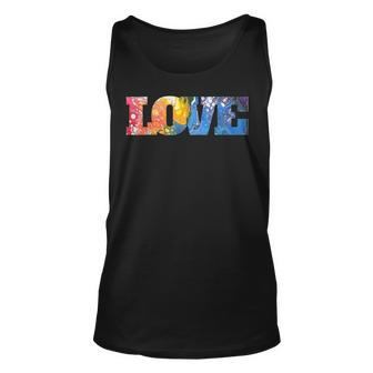 Paint Poured Love For Pride And Paint Pouring Fans Unisex Tank Top - Thegiftio UK