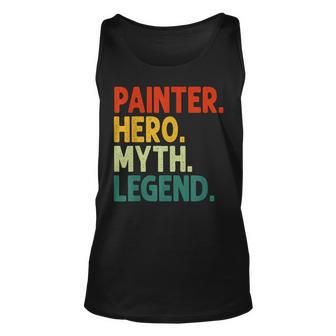 Painter Hero Myth Legend Retro Vintage Maler Tank Top - Seseable